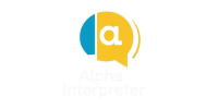 Modern Wordmark Logo for Alpha Interpreter